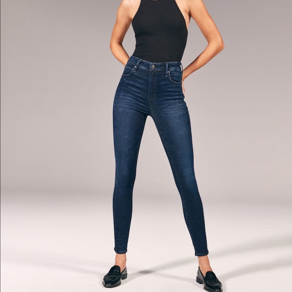 Abercrombie & fitch High rise super skinny jeans